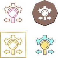 Research and Development Icon Design vector