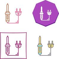 Soldering Iron Icon Design vector