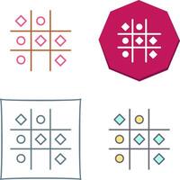 Tic Tac Toe Icon Design vector