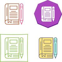 Diary Icon Design vector