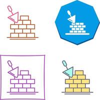 Brickwall Icon Design vector