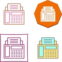 Fax Machine Icon Design vector