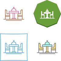 Dinning Table Icon Design vector