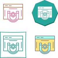 Magnet Icon Design vector