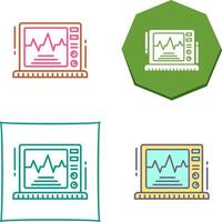 Ekg Monitor Icon Design vector