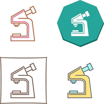 diseño de icono de microscopio vector