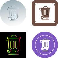 Dustbin Icon Design vector
