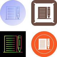Note Icon Design vector