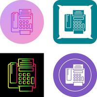 fax Machine Icon Design vector