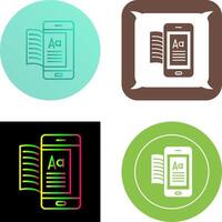 Ebook Icon Design vector