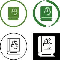 Audiobook Icon Design vector