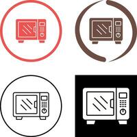 Microwave Icon Design vector