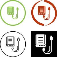 Power Bank Icon Design vector