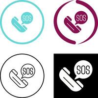 Sos Icon Design vector