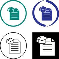 Degree Icon Design vector