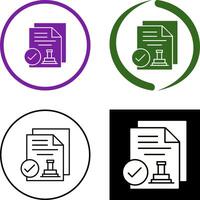 Approved Icon Design vector