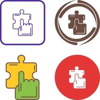 Quick Selection Icon Design vector