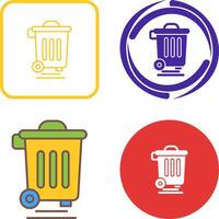 Dustbin Icon Design vector