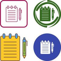 Notepad Icon Design vector