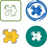 Puzzle Icon Design vector