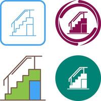 diseño de icono de escaleras vector