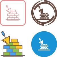 Brickwall Icon Design vector