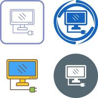 Monitor Icon Design vector