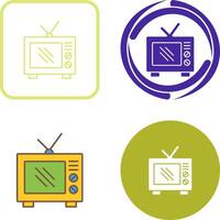 Old TV Icon Design vector