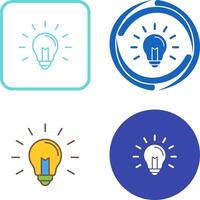 Light Bulb Icon Design vector