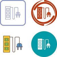 Power Socket Icon Design vector