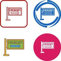 Emergency Sign Icon Design vector