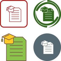 Degree Icon Design vector