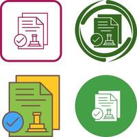 Approved Icon Design vector