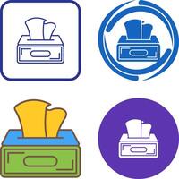 Tissue Box Icon Design vector