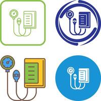 Blood Pressure Gauge Icon Design vector