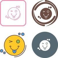 Tongue Out Icon Design vector