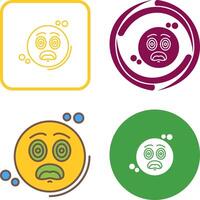 Dazed Icon Design vector