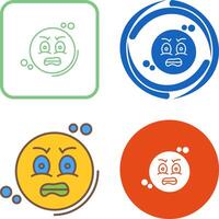 Angry Icon Design vector