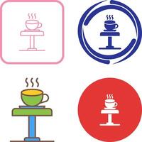 diseño de icono de mesa de café vector