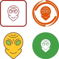 Alien Icon Design vector