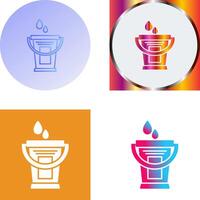 Water Bucket Icon Design vector