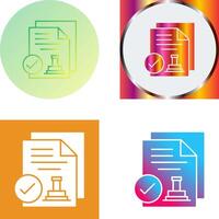 Approved Icon Design vector