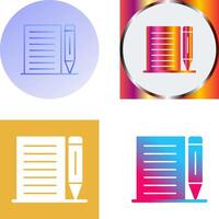 Note Icon Design vector