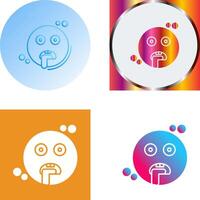 Drooling Icon Design vector