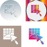 Plastering Icon Design vector