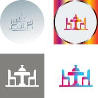 Dinning Table Icon Design vector