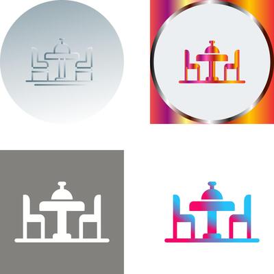Dinning Table Icon Design