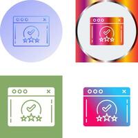 Rating Icon Design vector