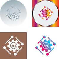 Api Icon Design vector