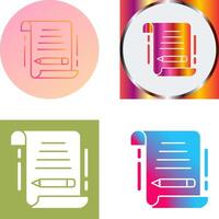 Write Icon Design vector